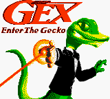 Gex Enter The Gecko title screen for GameBoy Color